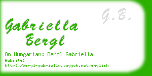 gabriella bergl business card